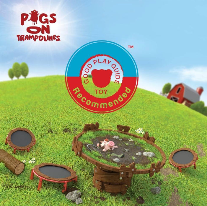 PlayMonster Pigs on Trampolines, Pink, Green