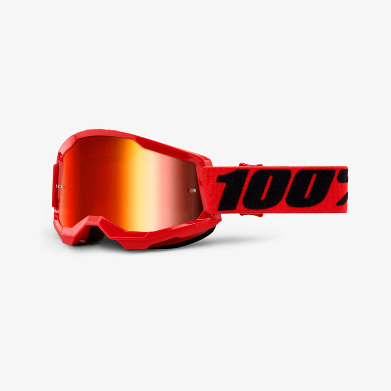 100% Strata 2 Goggle Red / Red Mirror Lens