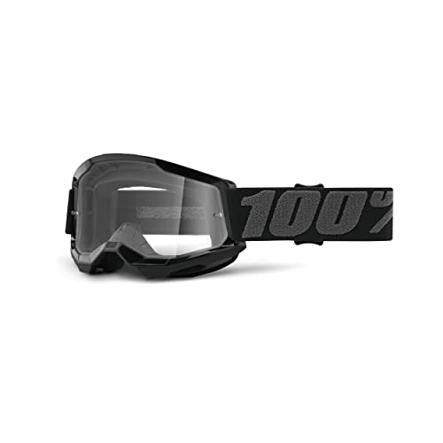 100% Strata 2 Youth Goggle Black / Clear Lens