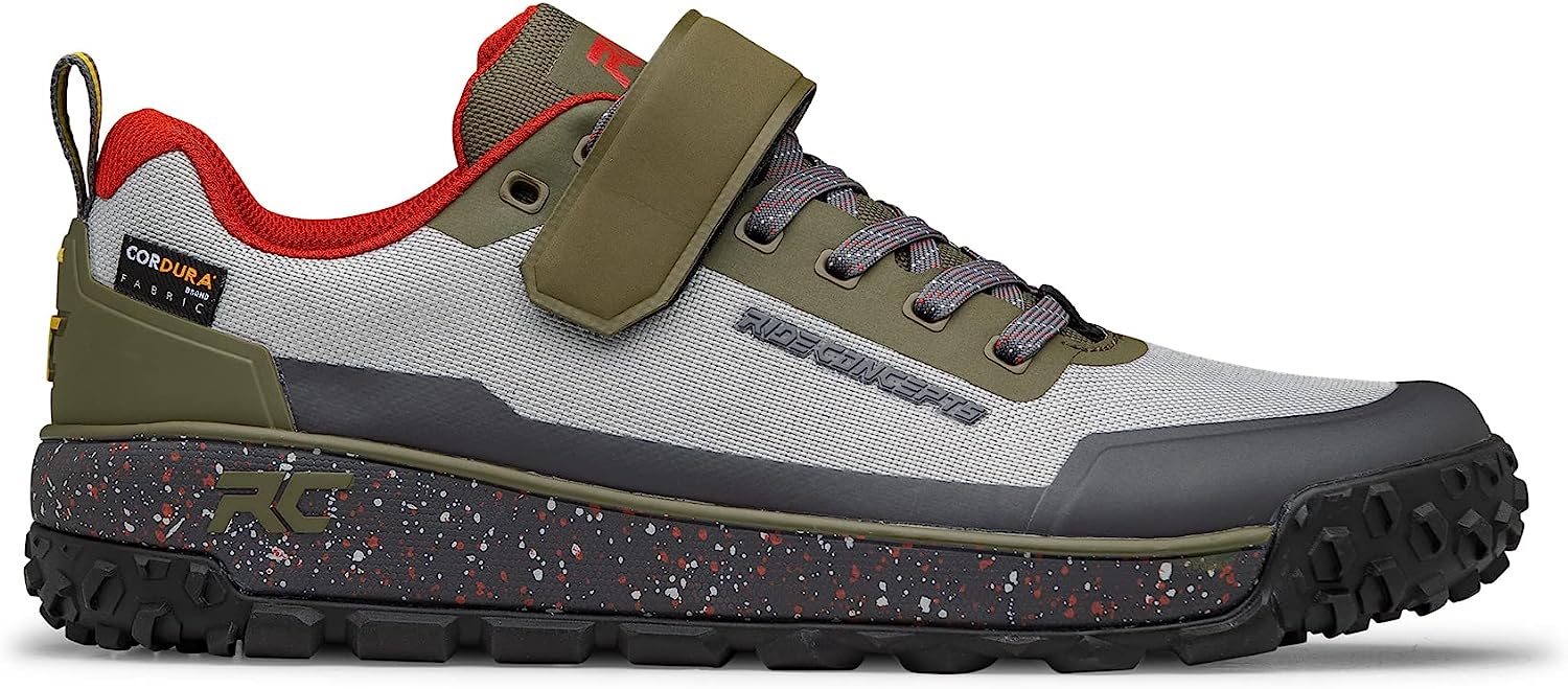 Ride Concepts Tallac Clip Shoes Grey / Olive UK 9