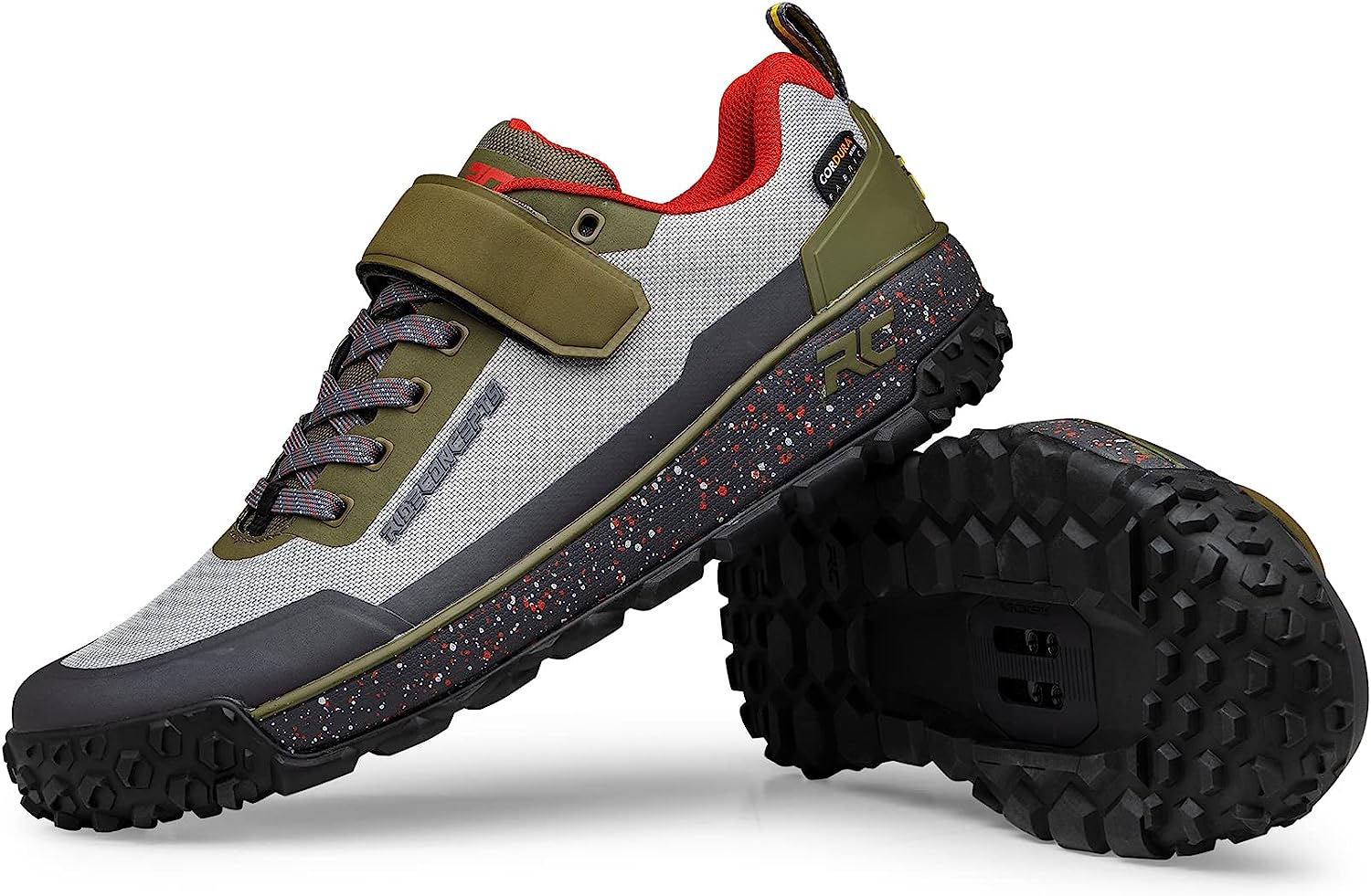 Ride Concepts Tallac Clip Shoes Grey / Olive UK 11