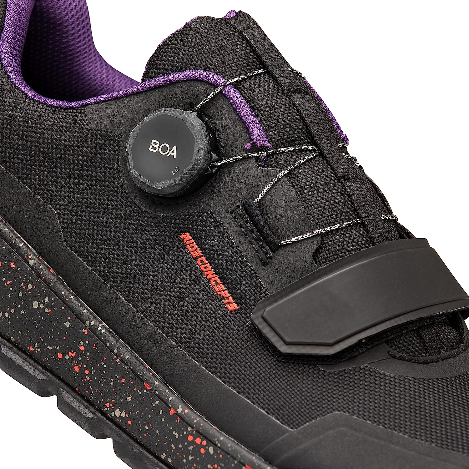 Ride Concepts Tallac Clip BOA&reg; Shoes Black / Red UK 6.5