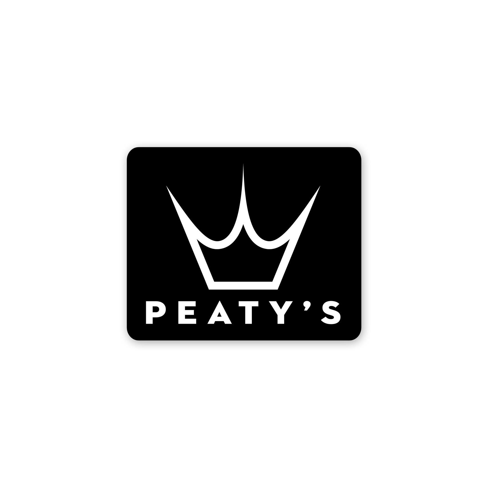 Peaty's Crown Logo Sticker Black
