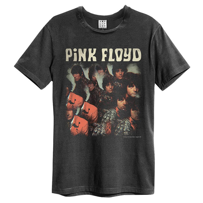 Amplified Unisex Adult Piper At The Gate Pink Floyd T-Shirt (S) (Charcoal)