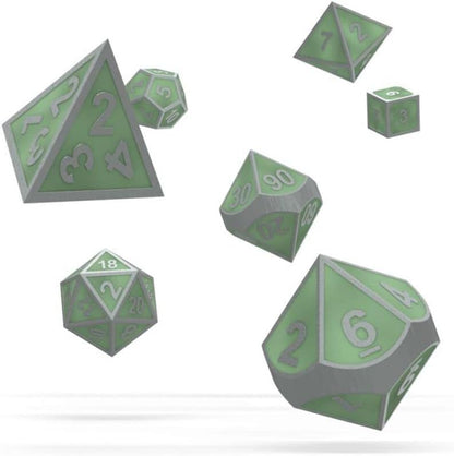 Oakie Doakie Dice RPG-Set Metal Glow/Dark Druids Blaze