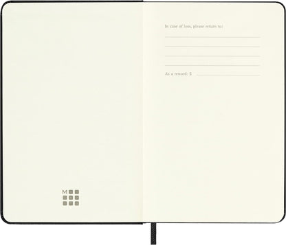 Moleskine Vertical Weekly Agenda 12 Months 2024, Agenda 2024, Size Pocket 9x14, Hard Cover and Elastic Closure, Colour Black Vertical Weekly Hard Cover - Pocket Black