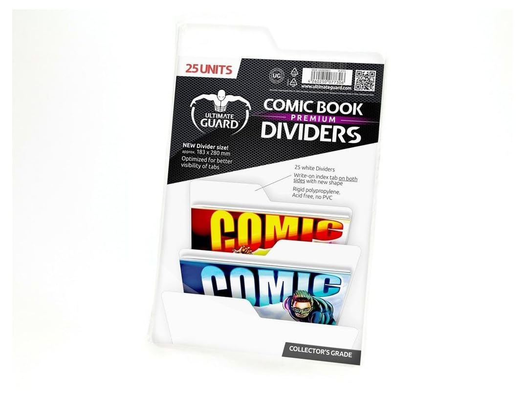 Ultimate Guard Premium Comic Dividers Card Sleeves (25 Piece), White