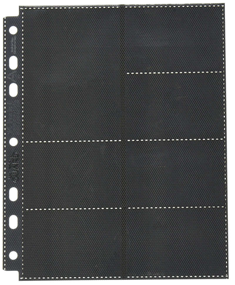Ultimate Guard 14-Pocket Mini American Compact Pages (10-Pages, Standard, Black