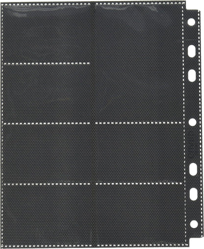 Ultimate Guard 14-Pocket Mini American Compact Pages (10-Pages, Standard, Black
