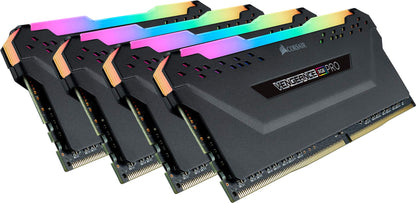 CORSAIR VENGEANCE RGB PRO 32GB (4x8GB) DDR4 3600 (PC4-28800) C18 Desktop memory – Black 4 x 8 GB Black