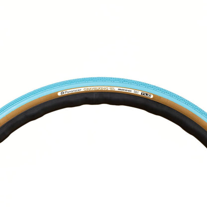 Panaracer Gravel King SK Colour Edition TLC Gravel Tyre Turquoise Blue/Brown 700x43c