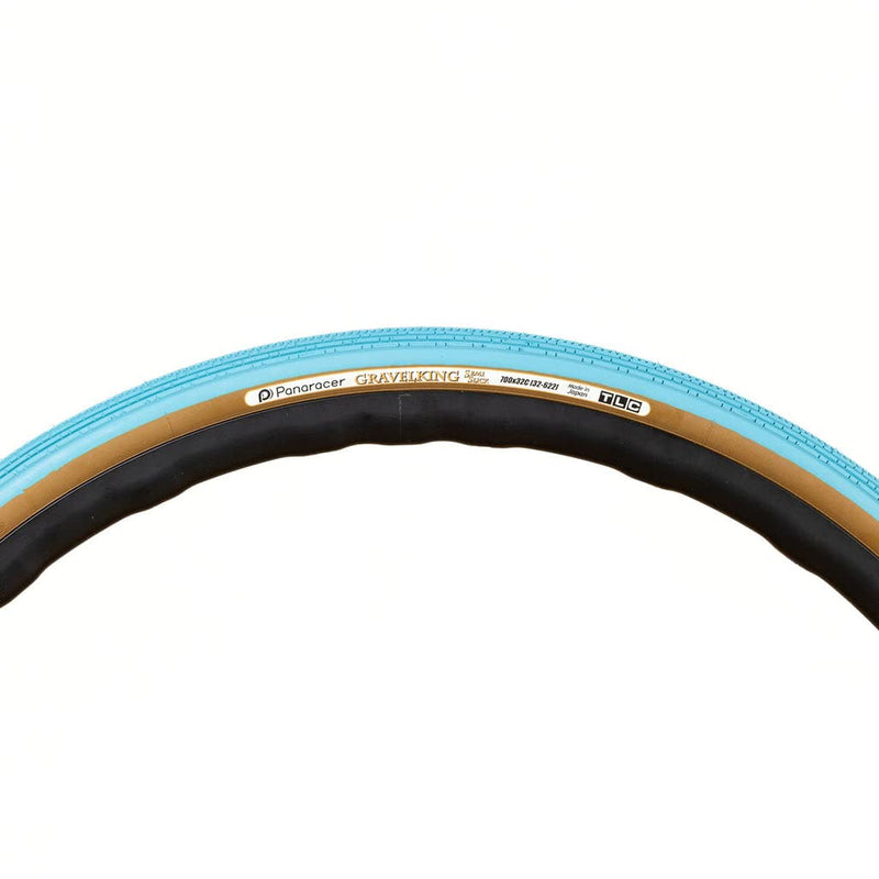 Panaracer Gravel King SK Colour Edition TLC Gravel Tyre Turquoise Blue/Brown 700x43c