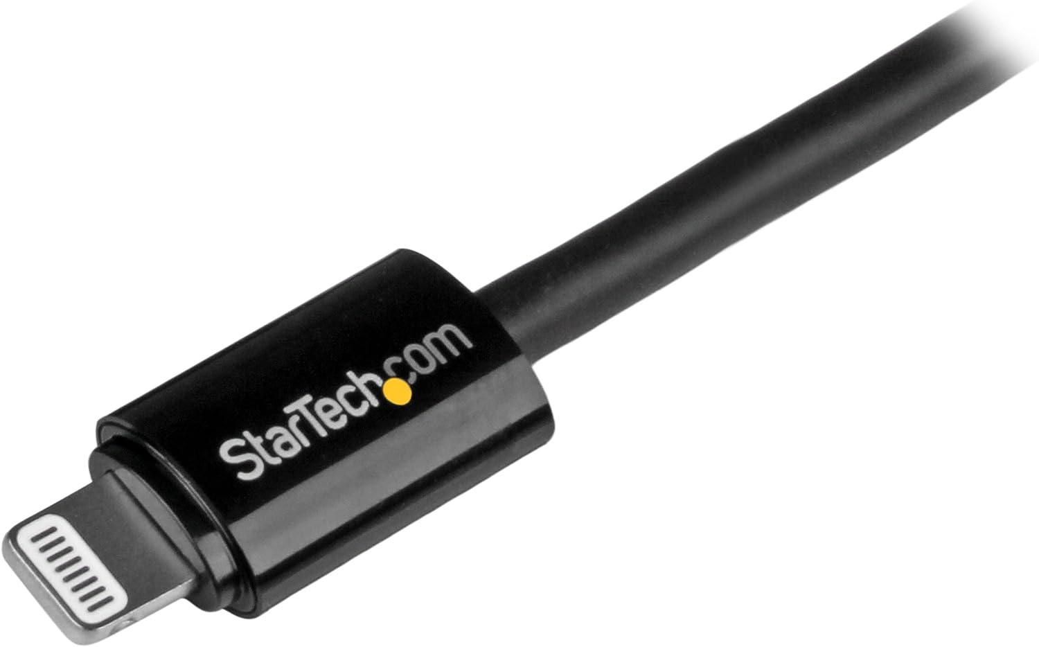 StarTech.com USBLT3MB 3 m (10 ft) Long Black Apple 8-Pin Lightning Connector to USB Cable for iPhone/iPod/iPad, Charge and Sync Cable Black 10 ft/3 m Single