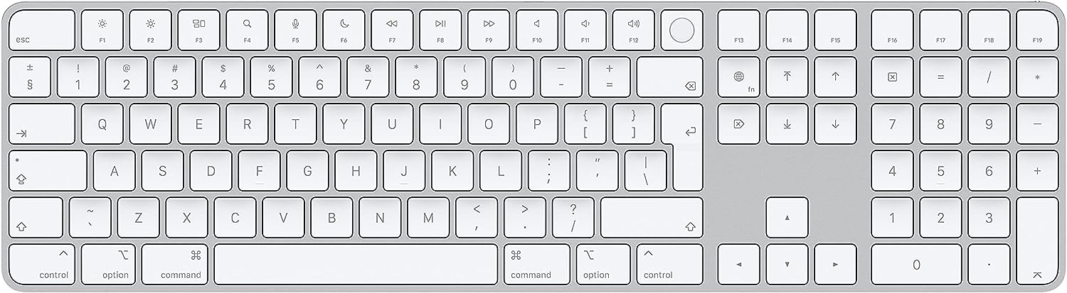 Apple Magic Keyboard With Touch Id And Numeric Keypad - Keyboard - Bluetooth, Usb-C - Qwerty - International English