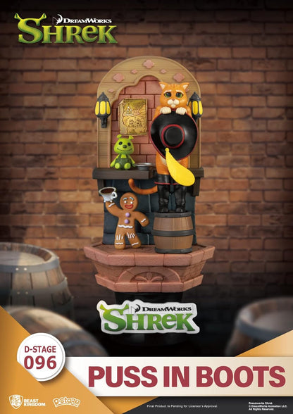 Beast Kingdom Shrek: Puss in Boots DS-096 D-Stage 6-Inch Statue,Multicolor
