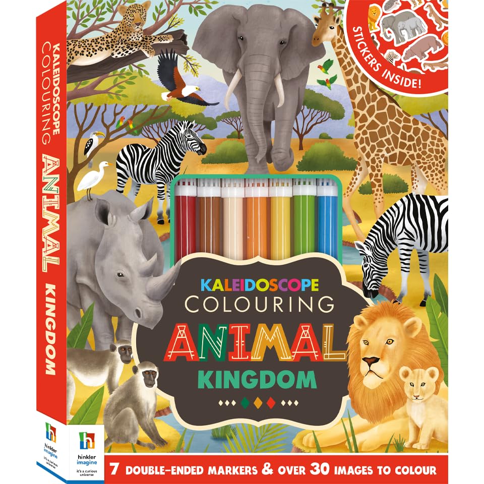 Kaleidoscope Colouring Kit Animal Kingdom