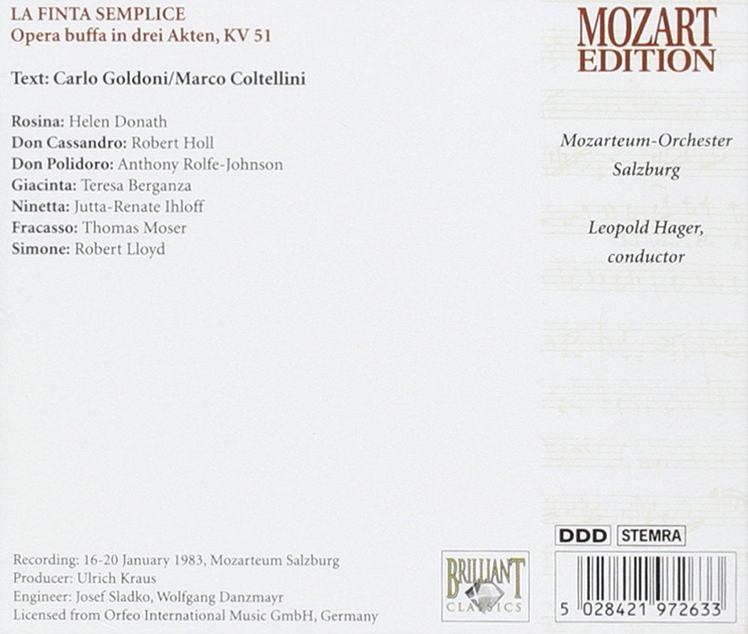 Mozart - La Finta Semplice