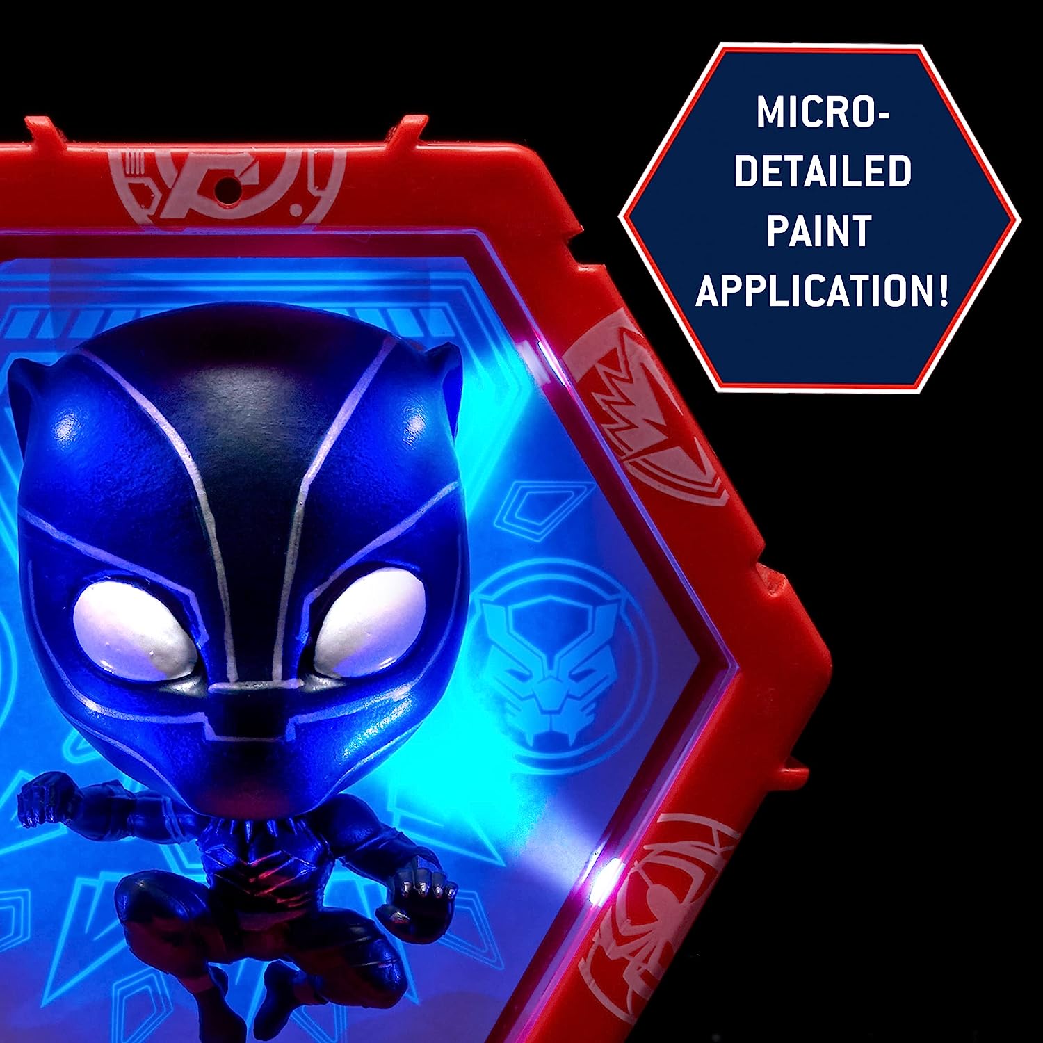 WOW! PODS Avengers Collection - Wakanda Forever Black Panther | Superhero Light-Up Bobble-Head Figure | Official Marvel Collectable Toys & Gifts