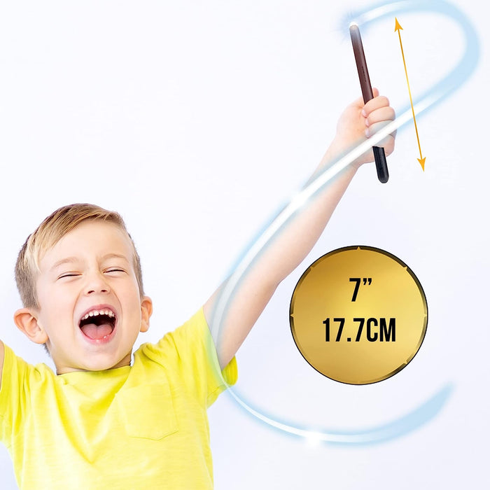 Wow! Stuff Draco Malfoy Lumos Wand 7" Light up | Official Wizarding World Harry Potter Gifts, Toys and Collectables | Role Play or Dress-up Costume Accessory for Fans, Girls and Boys, Ages 6 to Adult