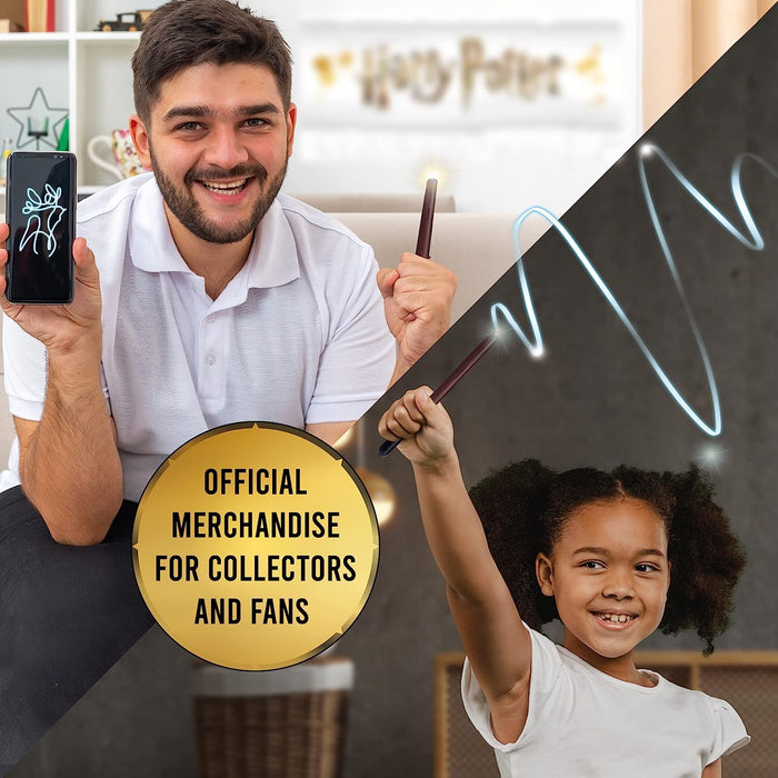 Wow! Stuff Draco Malfoy Lumos Wand 7" Light up | Official Wizarding World Harry Potter Gifts, Toys and Collectables | Role Play or Dress-up Costume Accessory for Fans, Girls and Boys, Ages 6 to Adult