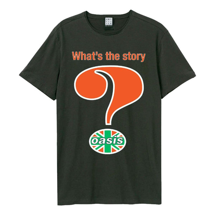 Amplified Unisex Adult What´s The Story Oasis T-Shirt S Charcoal