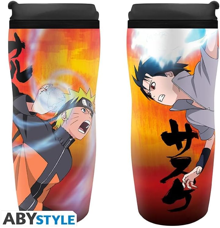 ABYSTYLE Naruto Naruto vs Sasuke Travel Mug