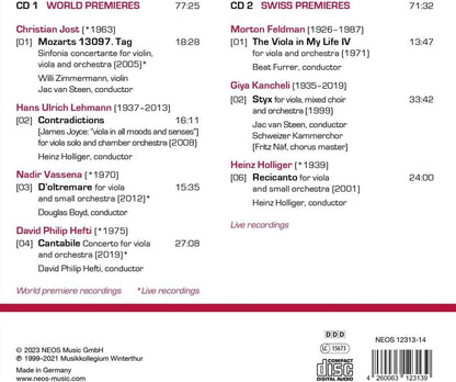 Jürg Dähler: Viola Concertos: Signatures of Life - Live!