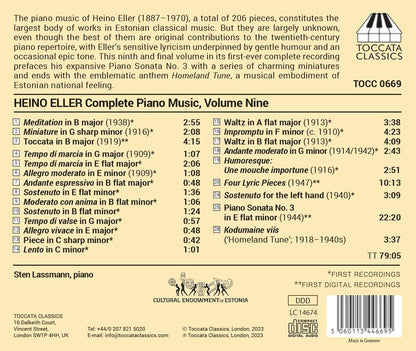 Heino Eller: Complete Piano Music - Volume 9