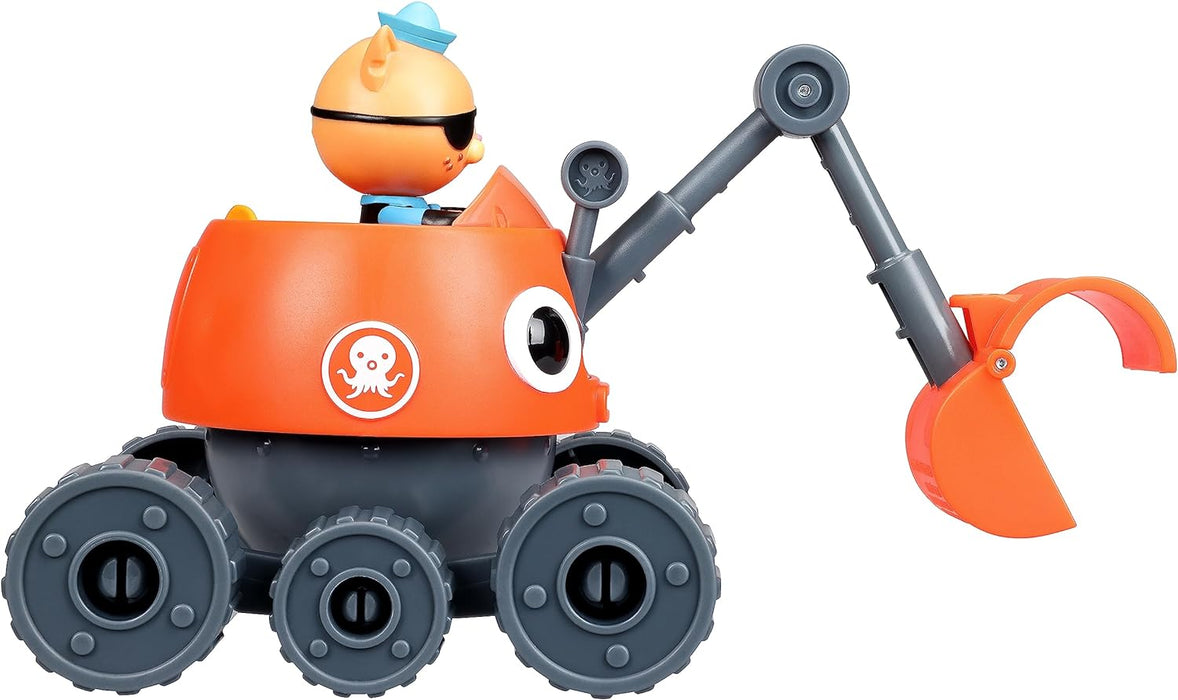 Octonauts Above & Beyond Terra Gup 3 And Kwazii Deluxe Toy Vehicle & Figure Set, Recreate Octonauts Missions, Includes 2,8" Kwazii Character Figure And Pikas Creature Figure,