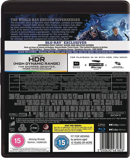 Venom (2018) (2 Discs - BD & 4k Ultra-HD) (Amazon Excl.)
