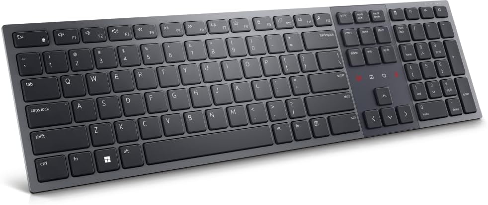 DELL KB900 keyboard RF Wireless + Bluetooth QWERTY UK English Graphite