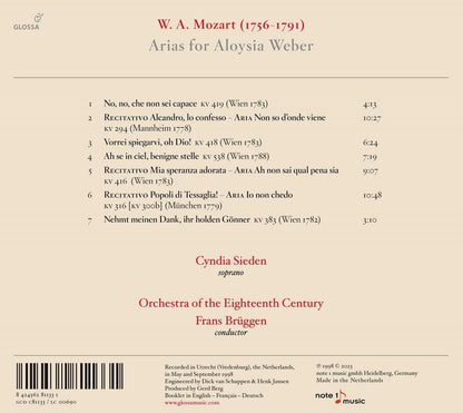 W. A. Mozart: Arias for Aloysia Weber