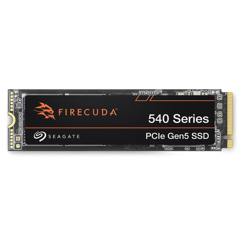 Seagate FireCuda 540 SSD, 1 TB, Internal Solid State Drive - M.2 2280 PCIe Gen5, speeds up to 10,000 MB/s and 2,000 TB TBW, 3 years Rescue Services (ZP1000GM3A004) PC 540 Serie - Gen 5 1TB