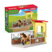 schleich 42609 Pony Box with Iceland Pony Stallion, from 3 years, FARM WORLD - Playset, 4 pieces