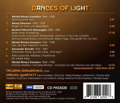 Dances of Light: Music for Viola and Folk Instruments Quartet