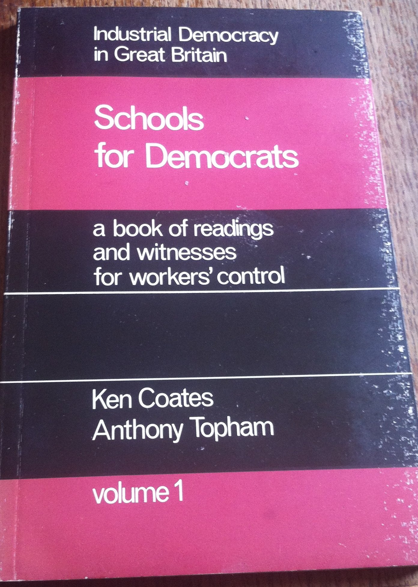 Schools for Democrats (v. 1) (Industrial Democracy in Great Britain