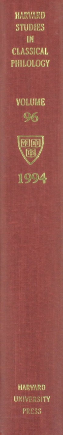 Harvard Studies in Classical Philology, Volume 96