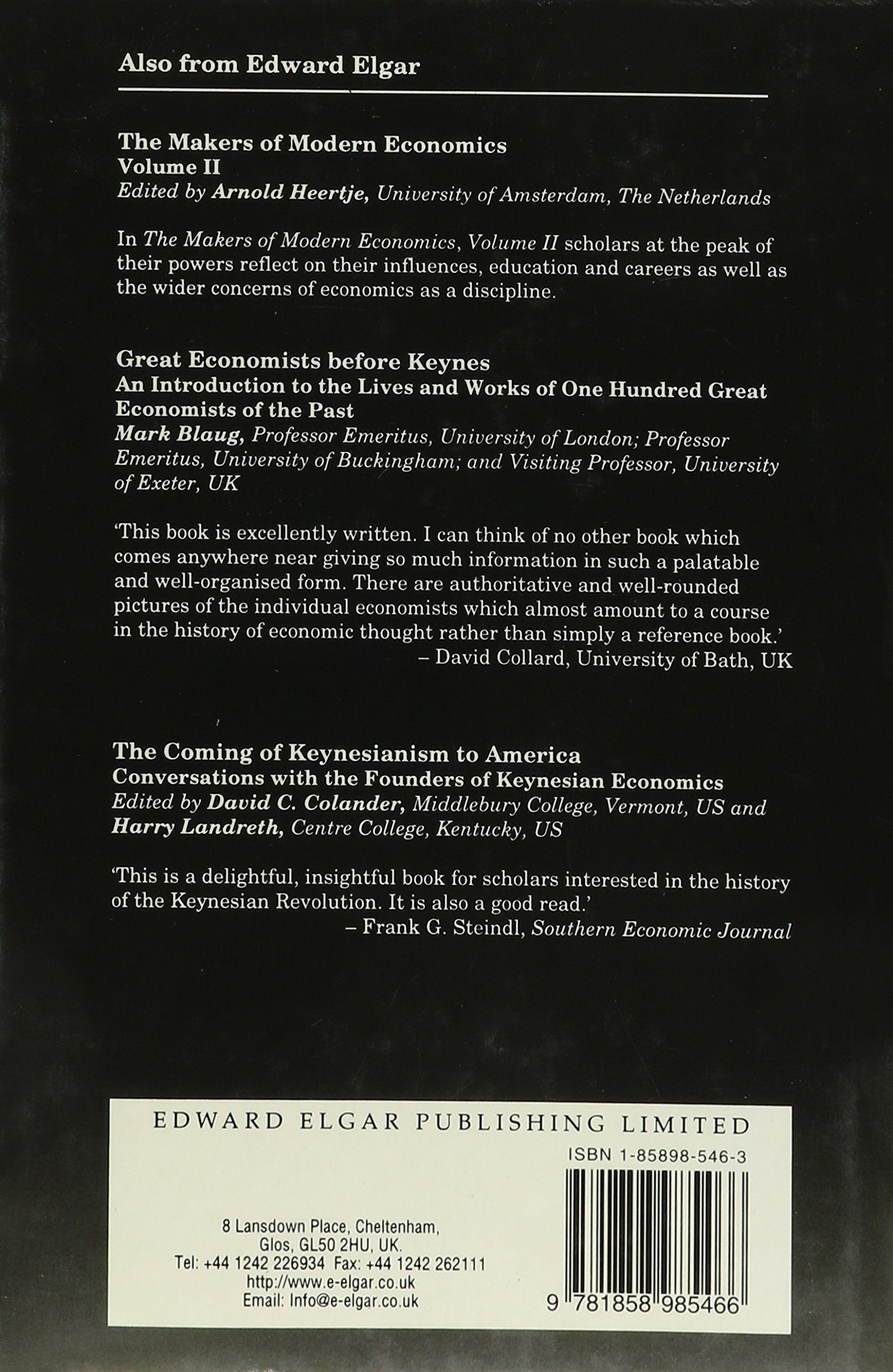 The Makers of Modern Economics