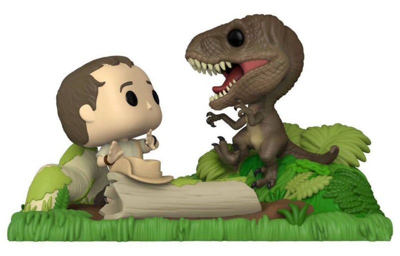 Jurassic Park POP! Moment Vinyl Figurine Muldoon Raptor Hunt 9 cm