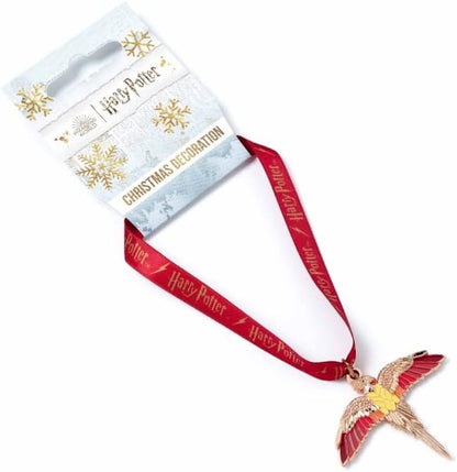 HARRY POTTER Official Fawkes Rose Gold Pendant Christmas Decoration