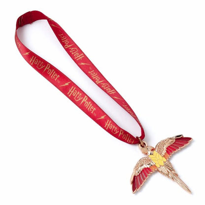 HARRY POTTER Official Fawkes Rose Gold Pendant Christmas Decoration