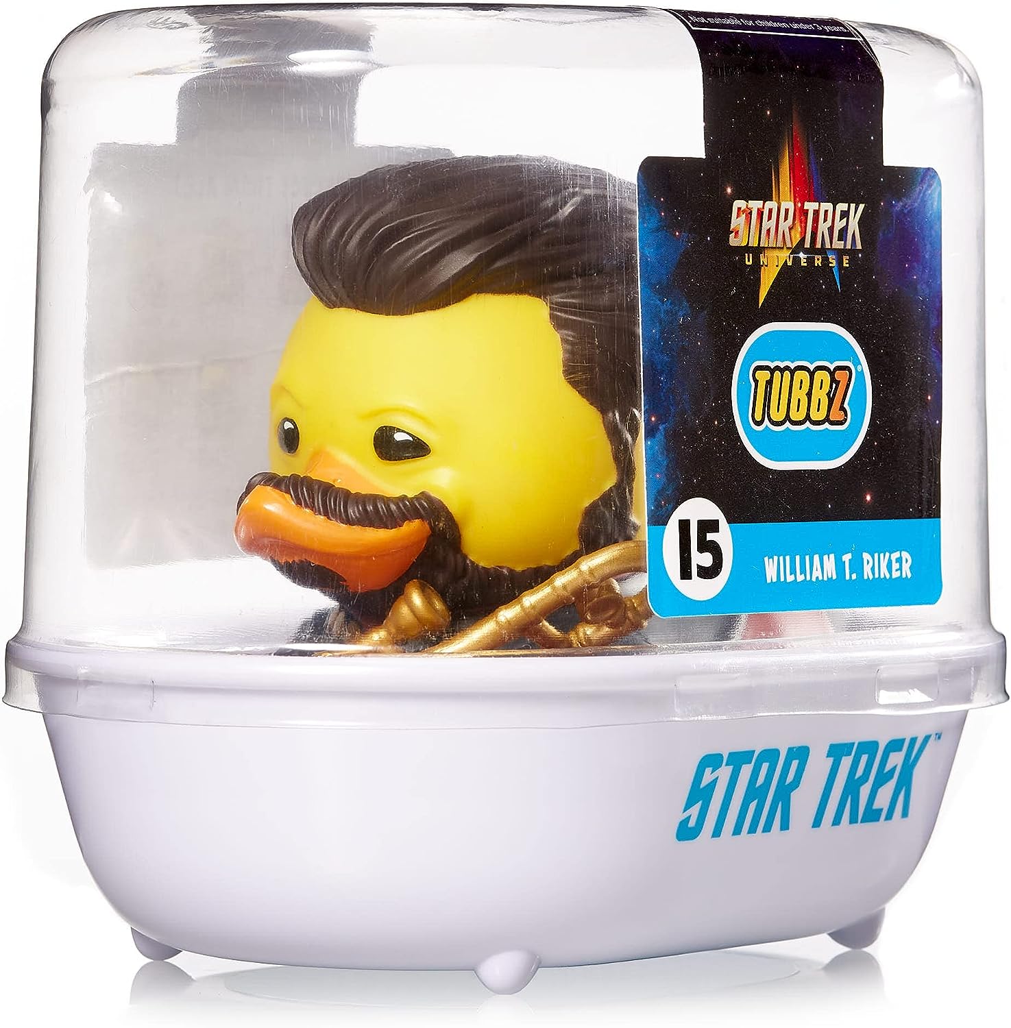 TUBBZ NS4183 William T. Riker Sammelfigur aus Vinyl, Gummiente, Einheitsgröße