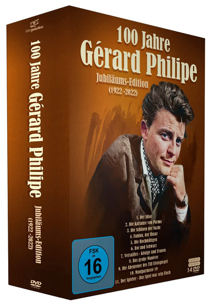 100 Jahre Gérard Philipe - Jubiläums-Edition (1922-2022): u.a. Fanfan, der Husar, Till Ulenspiegel, Die Kartause von Parma, Rot und Schwarz, Der Spieler, Die Hochmütigen