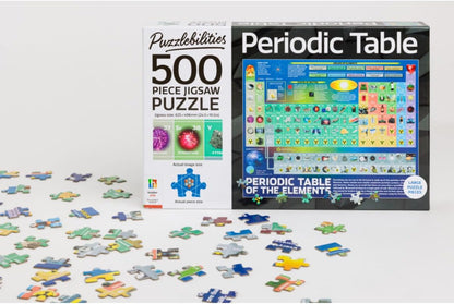 Puzzlebilities 500-Piece Jigsaw Puzzles for Children - Home Learning Educational Jigsaw (Periodic Table
