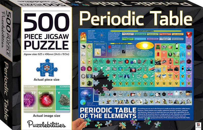 Puzzlebilities 500-Piece Jigsaw Puzzles for Children - Home Learning Educational Jigsaw (Periodic Table