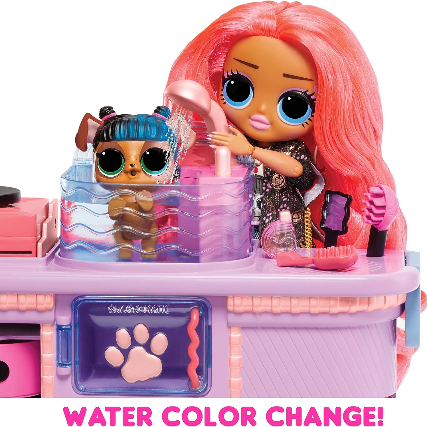 L.O.L. Surprise! O.M.G Rescue Vet Set - 45+ Surprises Including Colour Change Features, Two Pets, and Exclusive Fashion Doll Dr. Heart - House of Surprises Series - Great for Kids Ages 4+ Vet Series 2 Single