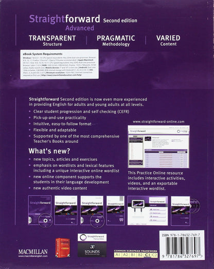 Straightforward 2nd Edition Advanced + eBook Student's Pack