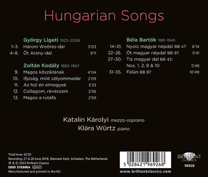 Bartók/Kodály/Ligeti: Hungarian Songs