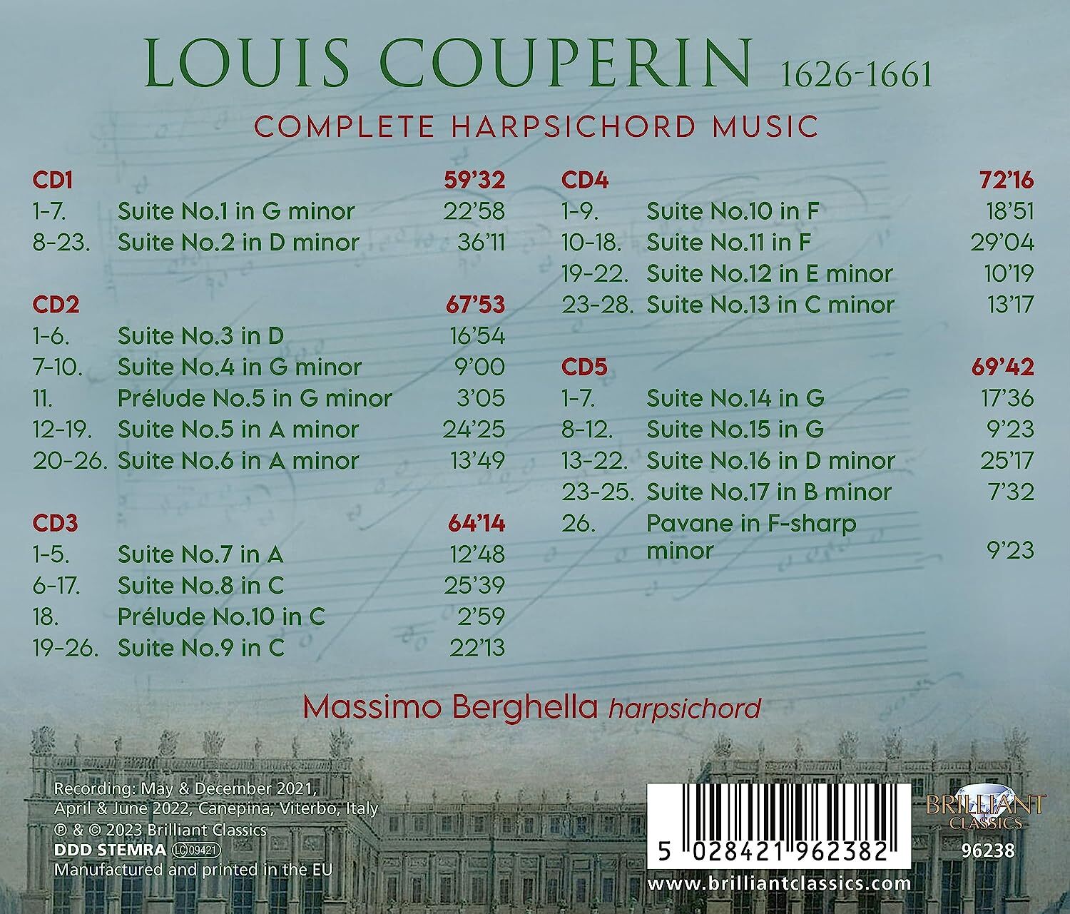 Louis Couperin: Complete Harpsichord Music