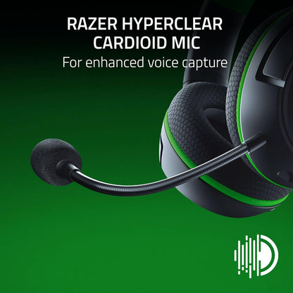 Razer Kaira HyperSpeed - Wireless Multi-Platform Gaming Headset for Xbox (HyperSpeed Wireless, TriForce 50mm Drivers, HyperClear Cardioid Mic, FlowKnit Memory Foam Cushions) Black